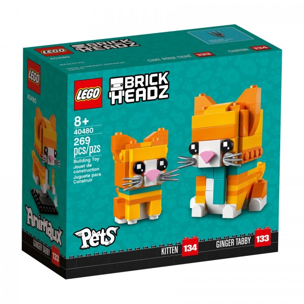 LEGO® BrickHeadz™ 40480 Rot getigerte Katze