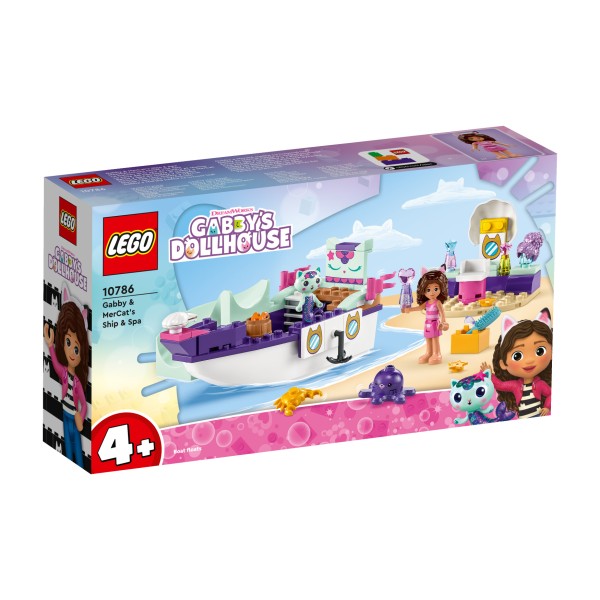 LEGO® Gabby's Dollhouse 10786 Meerkätzchens Schiff und Spa