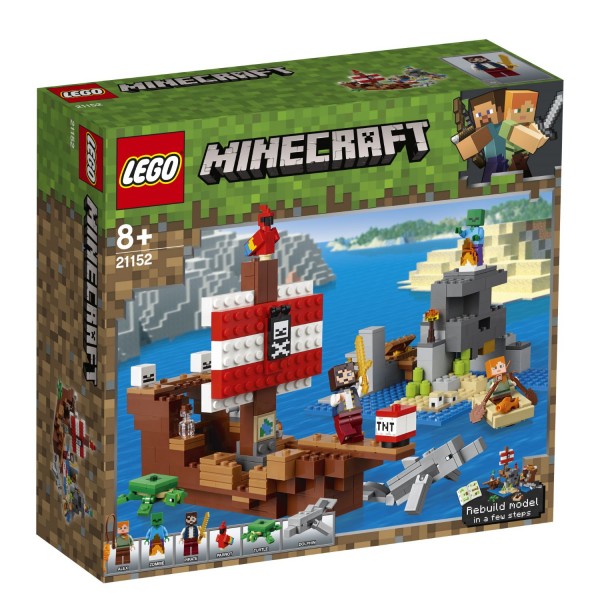 LEGO® Minecraft 21152 Das Piratenschiff-Abenteuer