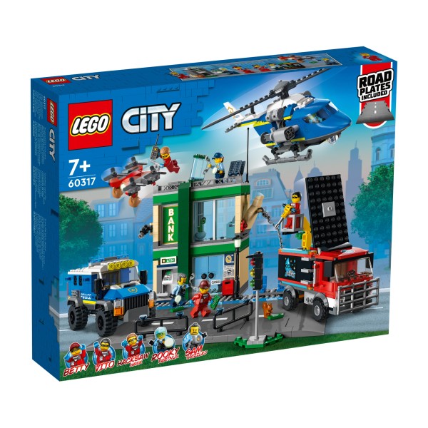 LEGO® CITY 60317 Banküberfall mit Verfolgungsjagd