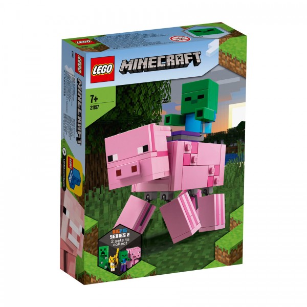 LEGO® Minecraft 21157 BigFig Schwein mit Zombiebaby
