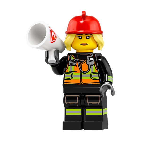 LEGO® Minifigur Serie 19 71025-08: Feuerwehrfrau
