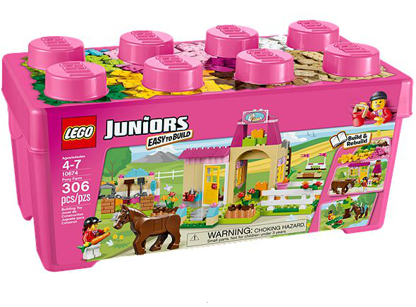 LEGO® Juniors 10674 Große Steinebox Mädchen Ponyhof