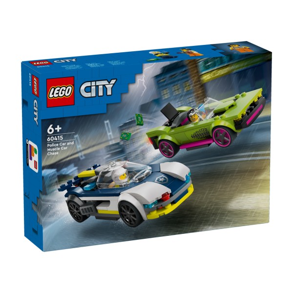 LEGO® City 60415 Verfolgungsjagd mit Polizeiauto und Muscle Car