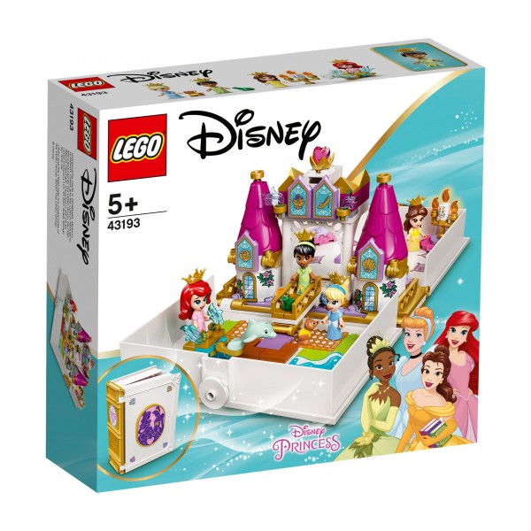 LEGO® Disney Princess 43193 Märchenbuch Abenteuer mit Arielle, Belle, Cinderella und Tiana